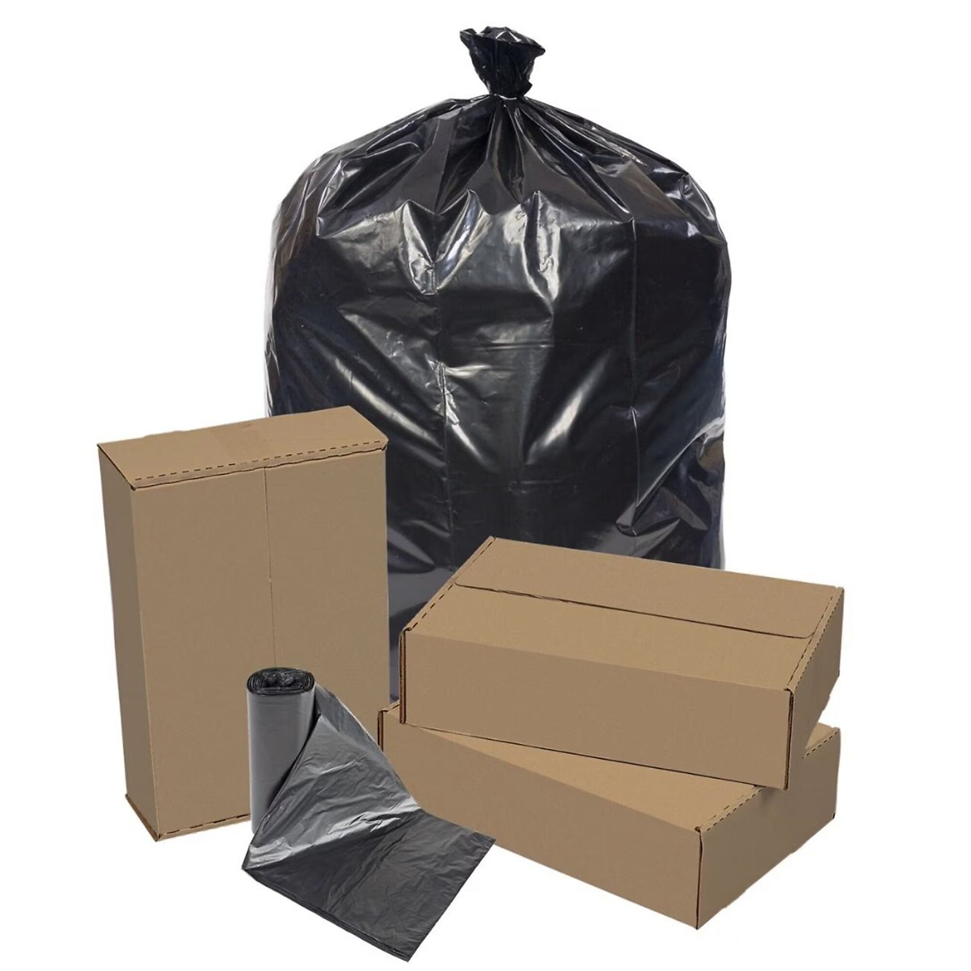 All Pro Repro Can Liner — 55 Gal, 1.5 mil, Black, 100/Box, Model# ALPEC415415K